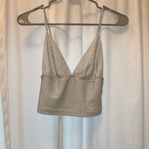 Urban outfitters sparkly tanktop size s